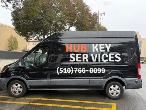Hub Key Services mobile locksmith van in Fremont, CA