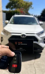 New Toyota RAV4 smart key, made on site